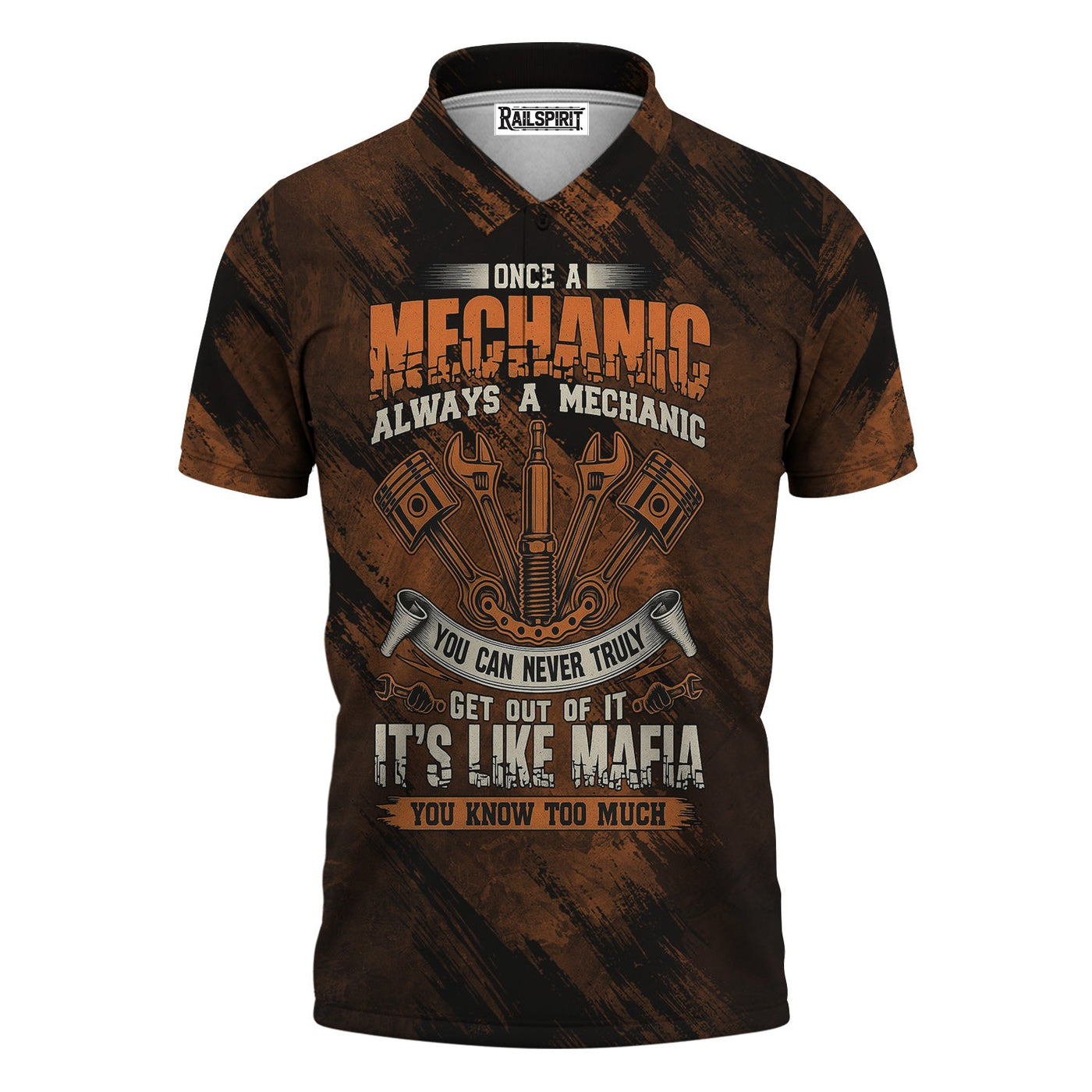 Blisscorners Once A Mechanic Always A Mechanic Shirt Funny Printed Vintage Mechanic Unisex T Shirt Mechanic Tools Design