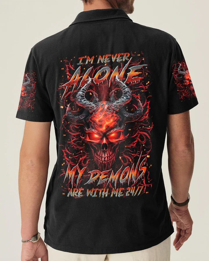 BLISSCORNERS I'M NEVER ALONE SKULL DEMON ALL OVER PRINT 1
