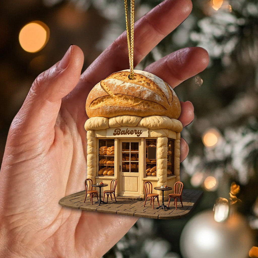 Blisscorners Bakery Shop, Home Decor, Christmas Ornament, Personalized Ornament2D Flat LM2111