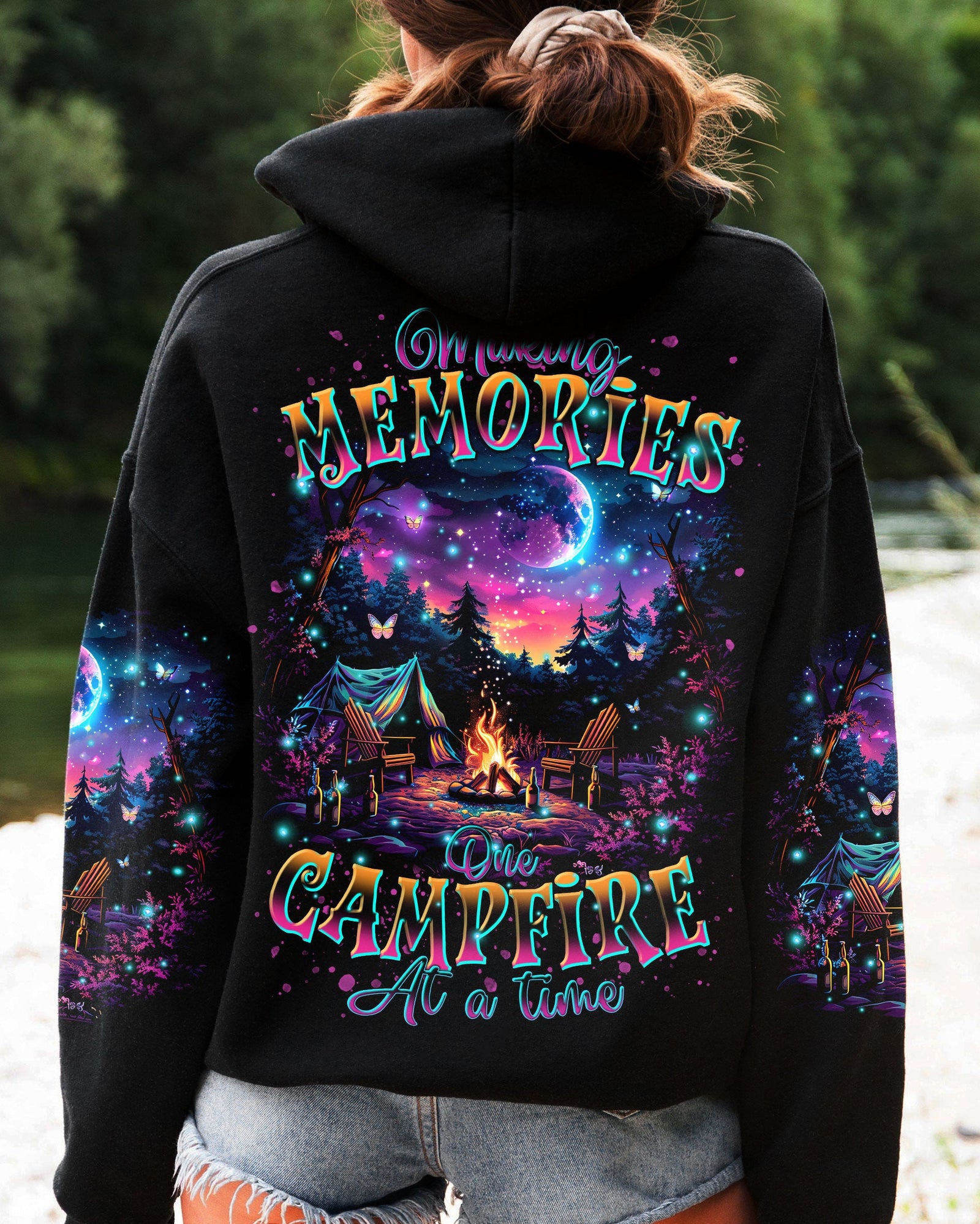 BLISSCORNERS MAKING MEMORIES ONE CAMPFIRE AT A TIME ALL OVER PRINT