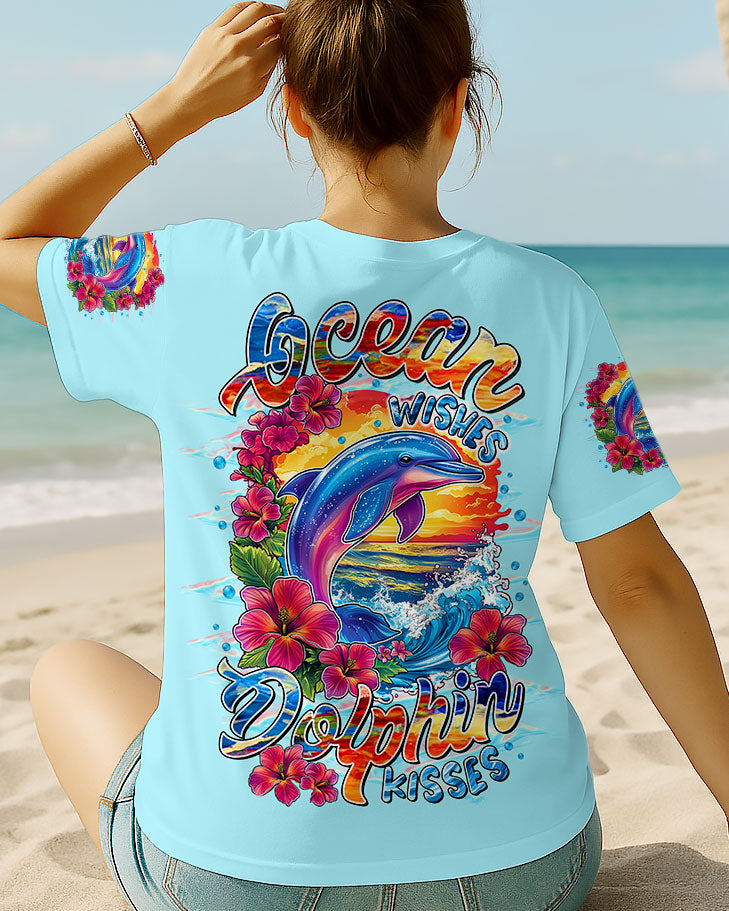 BLISSCORNERS OCEAN WISHES DOLPHIN KISSES ALL OVER PRINT