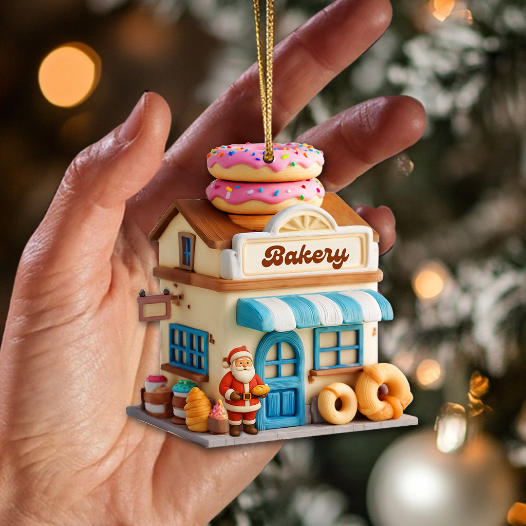Blisscorners Bakery Christmas, Home Decor, Christmas Ornament, Personalized Ornament2D Flat LM2111