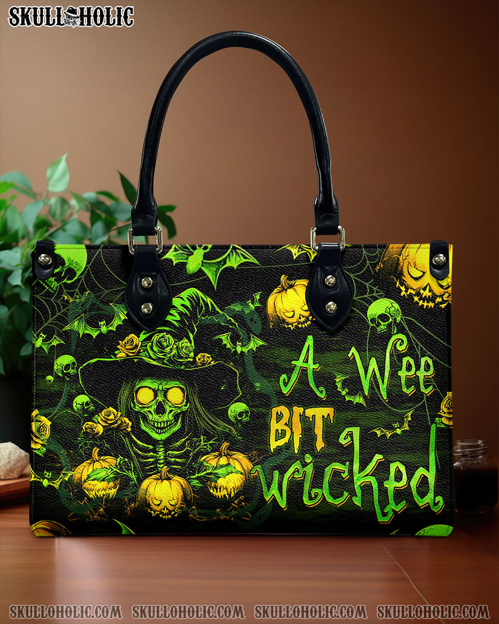 BLISSCORNERS A WEE BIT WICKED LEATHER HANDBAG
