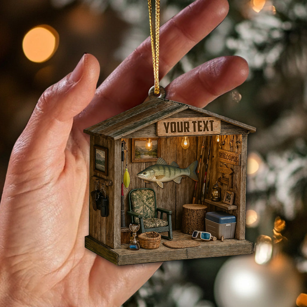 Blisscorners Fishing Lover, Home Decor, Christmas Ornament, Personalized Ornaments2D Flat LM2111