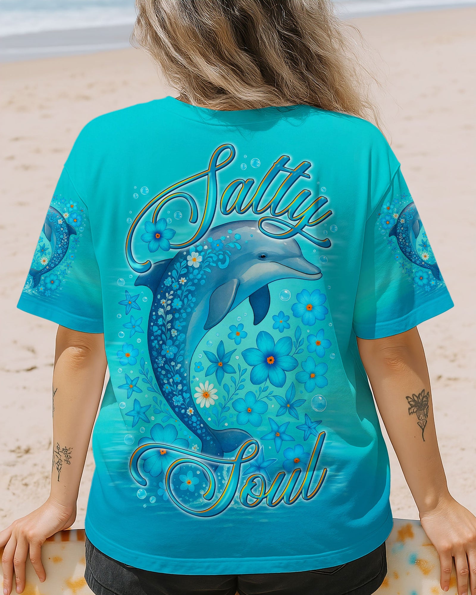 BLISSCORNERS SALTY SOUL DOLPHIN ALL OVER PRINT