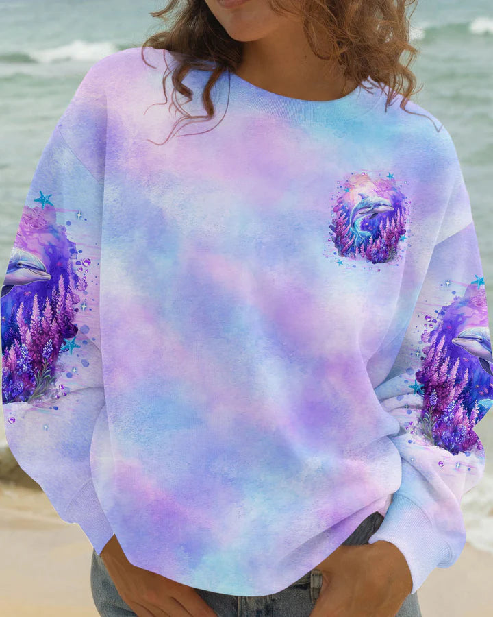 BLISSCORNERS SALTWATER HEALS EVERYTHING DOLPHIN ALL OVER PRINT 1