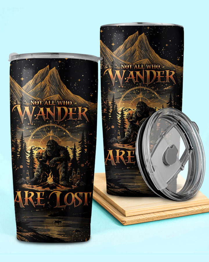 BLISSCORNERS NOT ALL WHO WANDER ARE LOST BIGFOOT COMPASS TUMBLER - TLNO2410246