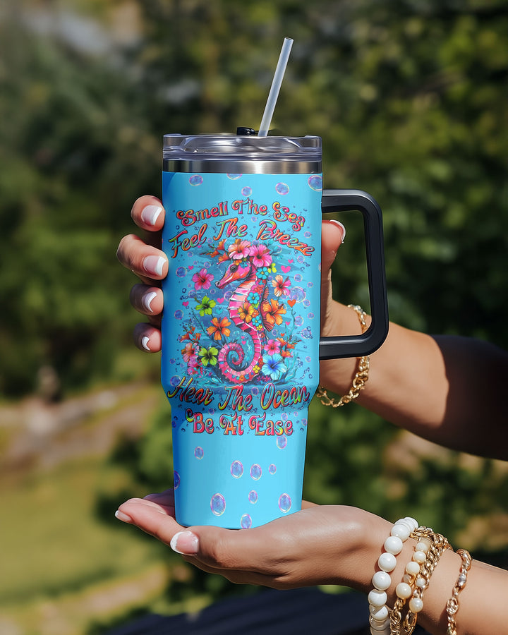 BLISSCORNERS SMELL THE SEA FEEL THE BREEZE SEAHORSE TUMBLER - YHLN2309255