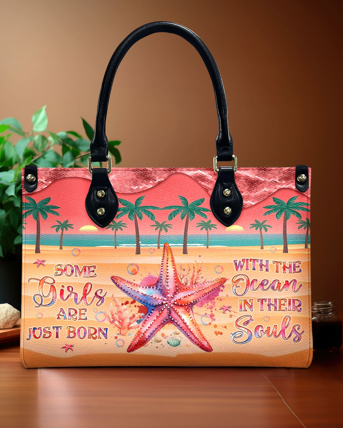 BLISSCORNERS SOME GIRLS ARE JUST BORN LEATHER HANDBAG