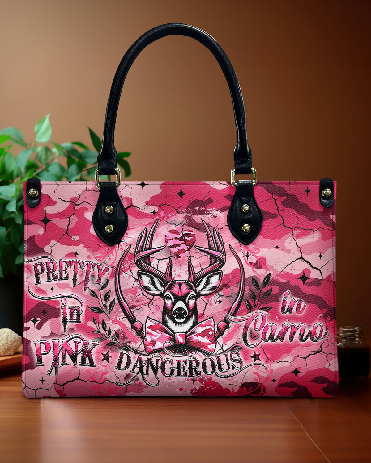 BLISSCORNERS PRETTY IN PINK LEATHER HANDBAG