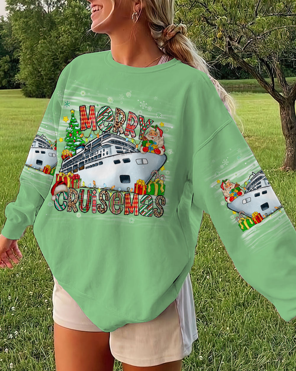 BLISSCORNERS MERRY CRUISEMAS CHRISTMAS ALL OVER PRINT