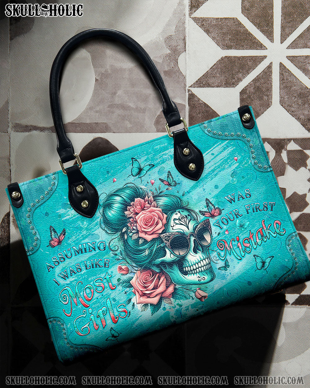 BLISSCORNERS YOUR FIRST MISTAKE LEATHER HANDBAG
