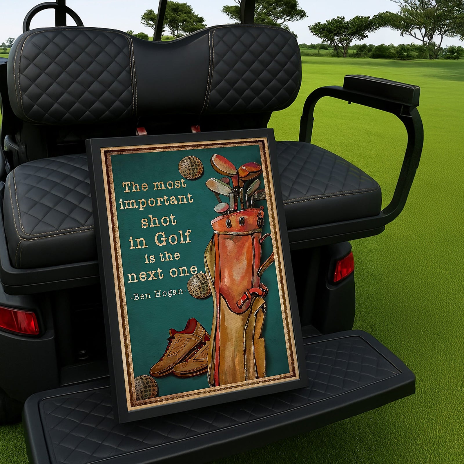 Blisscorners The Most Important Shot In Golf Is The Next One Canvas Wall Art, Golf Decor, Gift For Golf Lovers LM2611