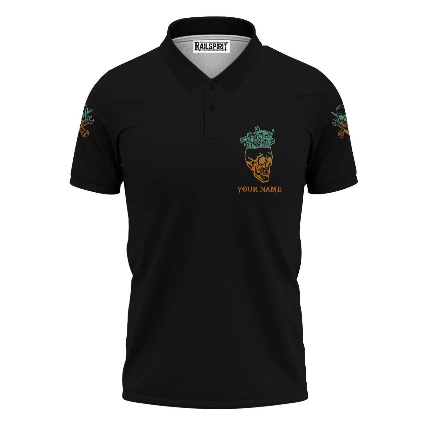 Blisscorners Personalized Mechanic Shirt, Once A Mechanic Always A Mechanic, Skull and Wrench Design, Gift For Men