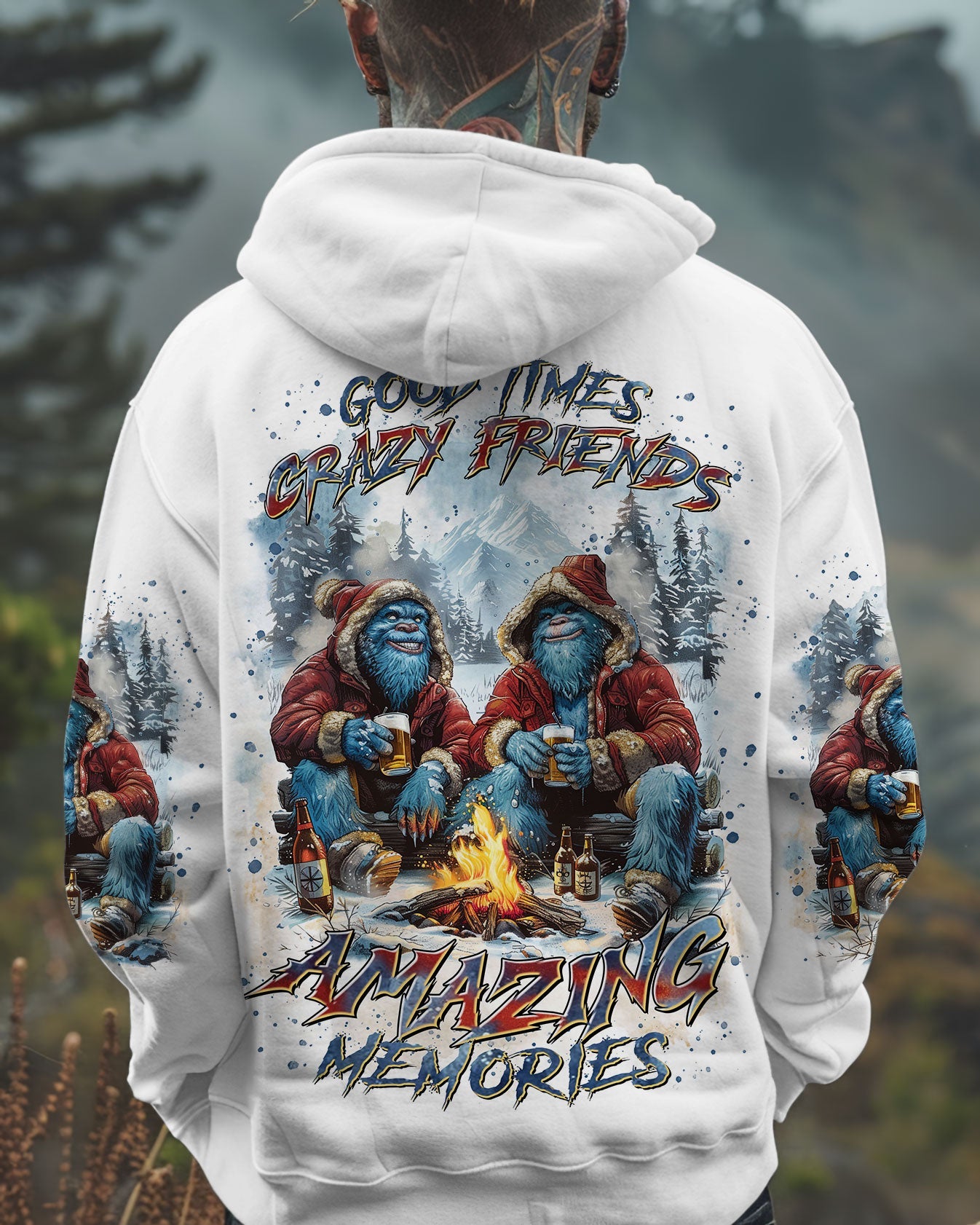 BLISSCORNERS GOOD TIMES CRAZY FRIEND BIGFOOT ALL OVER PRINT -  TLTR2210242