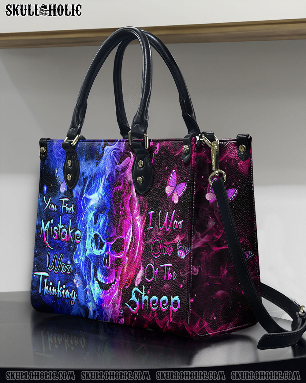 BLISSCORNERS YOUR FIRST MISTAKE LEATHER HANDBAG