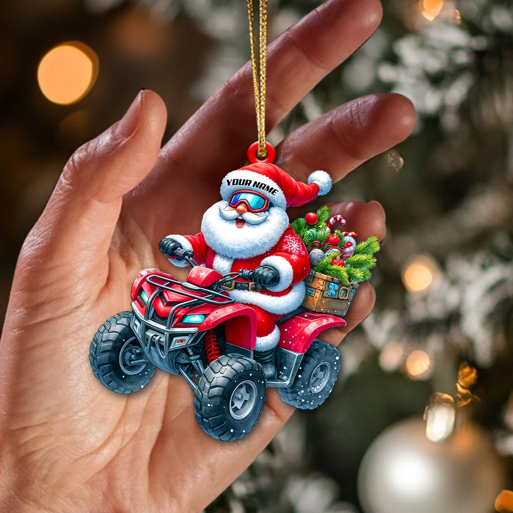 Blisscorners Driver Santa, Home Decor, Christmas Ornament, Personalized Ornament2D Flat LM2111