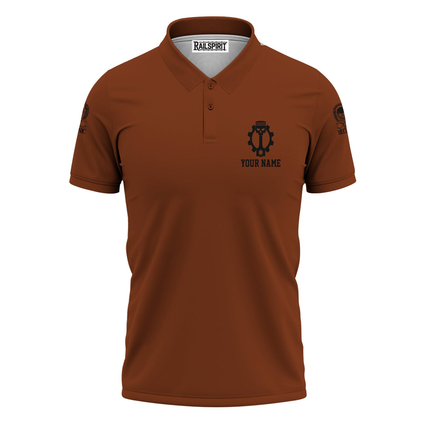 Blisscorners Personalized Mechanic Shirt, My Skills Allow Me To Fix Anything In The World, Skull and Wrench Design, Gift For Men
