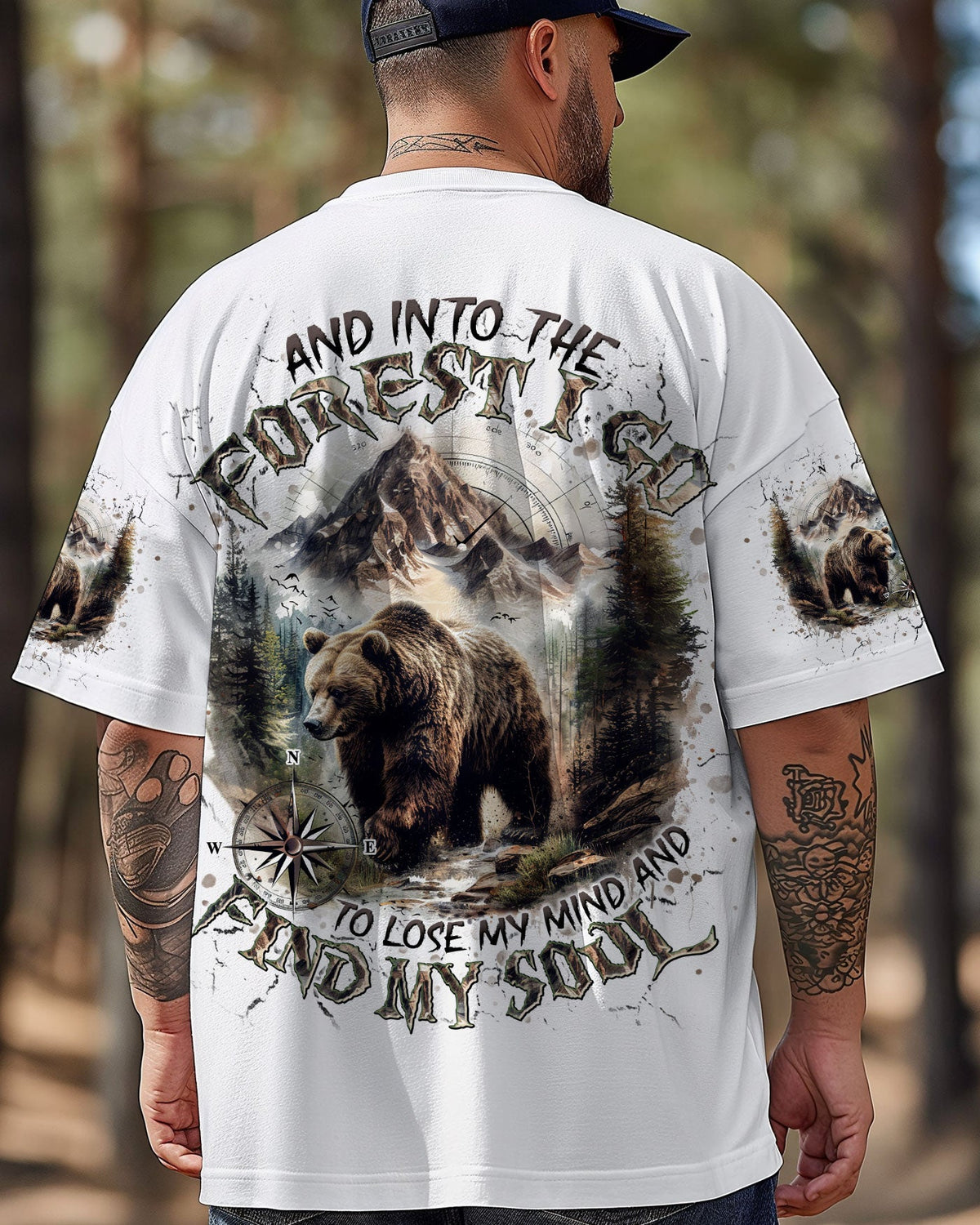 BLISSCORNERS AND INTO THE FOREST I GO BEAR ALL OVER PRINT