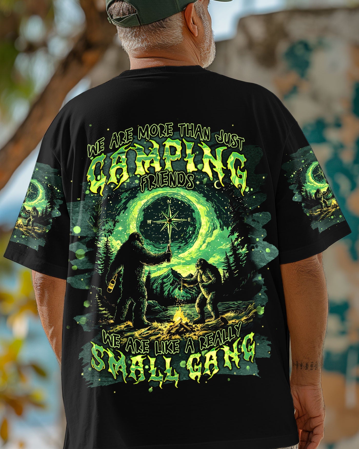 BLISSCORNERS SMALL GANG BIGFOOT CAMPFIRE ALL OVER PRINT