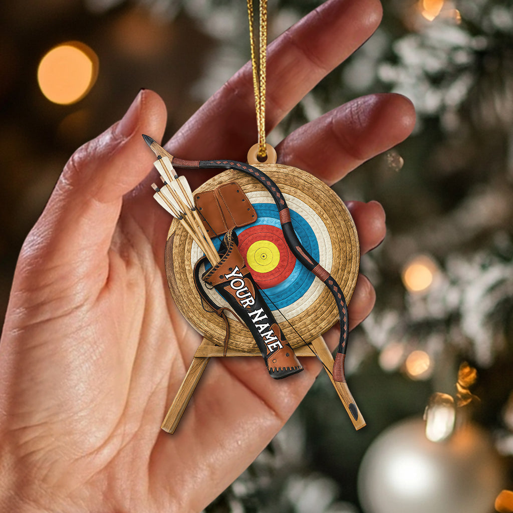 Blisscorners Archery, Home Decor, Christmas Ornament, Personalized Ornaments2D Flat LM2111