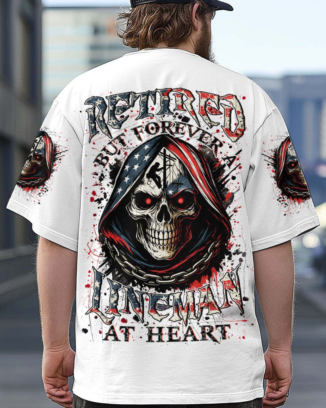 BLISSCORNERS BRING BEER LINEMAN SKULL ALL OVER PRINT