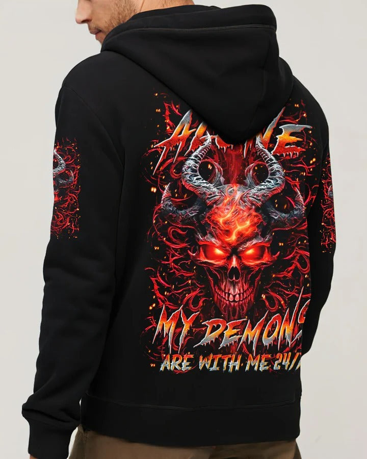 BLISSCORNERS I'M NEVER ALONE SKULL DEMON ALL OVER PRINT 1