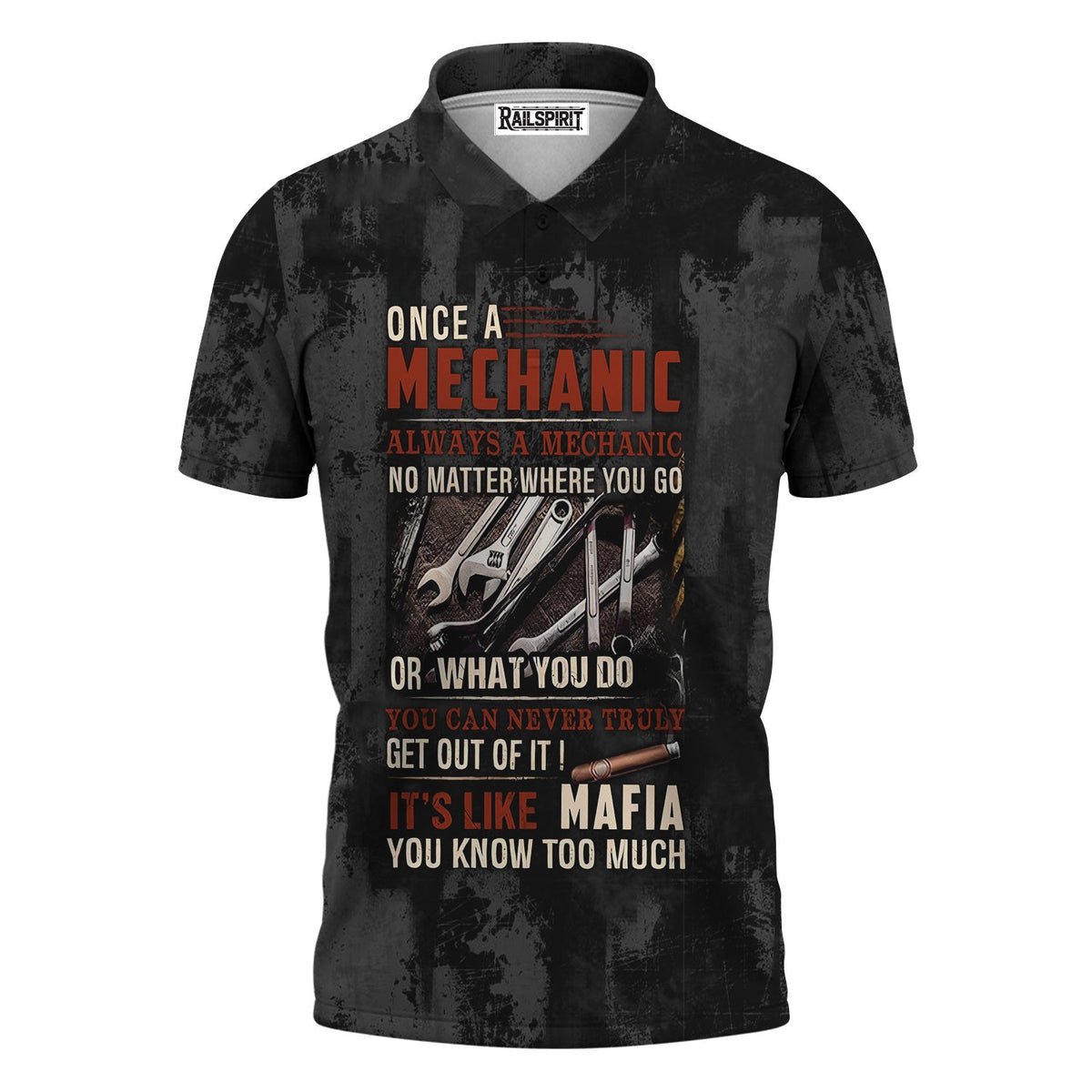 Blisscorners Mechanic Shirt Funny Quote, Once A Mechanic Always A Mechanic, Gift for Mechanic Lovers, Work, Garage, Car Enthusiasts, Automotive Shirt