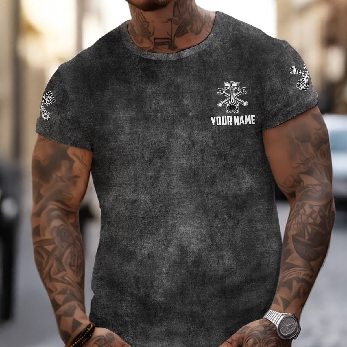 Blisscorners Funny Mechanic T Shirt If It Has Tires I Can Make It Squeal Auto Repair Garage Workwear Tee Car Repair Shirt Gift For Men Dad Husband