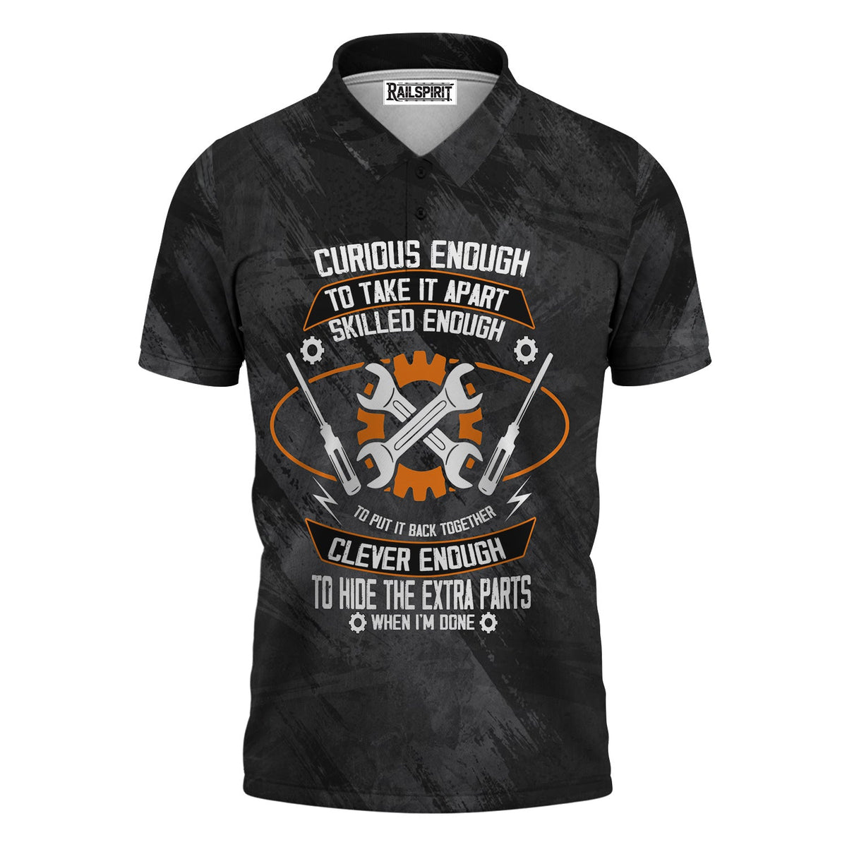 Blisscorners Funny Mechanic Shirt, Curious Enough to Take It Apart, Skilled to Rebuild & Clever to Hide Extra Parts, Perfect Gift for Engineers