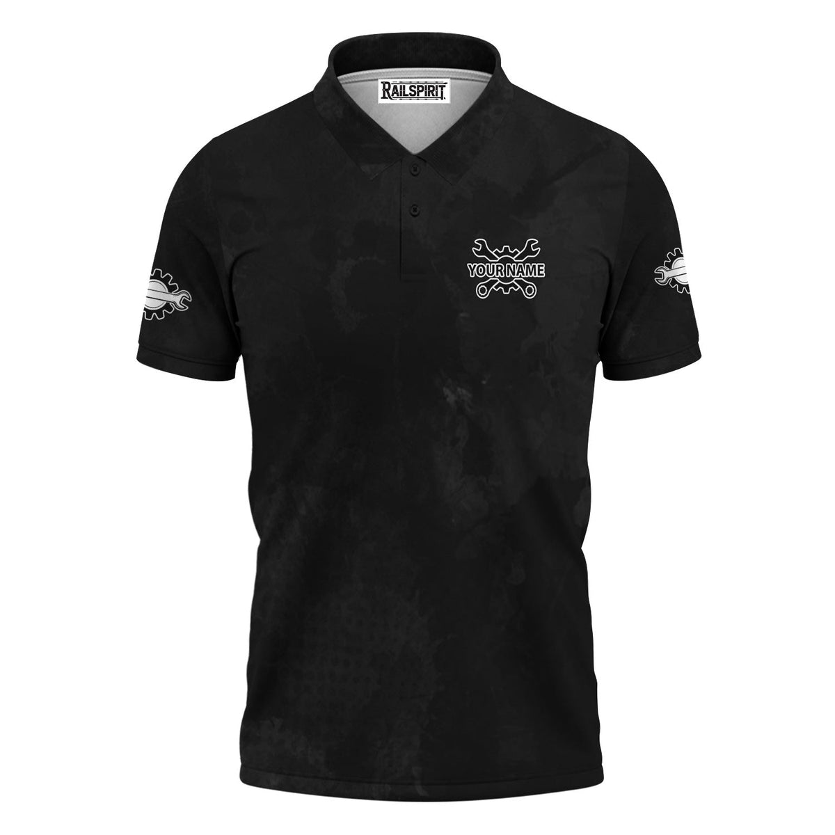 Blisscorners American Flag Mechanic Shirt, Blue Lightning & Tools Graphic, Perfect Patriotic Gift Shirt for Auto Repair Workers & Garage Fans