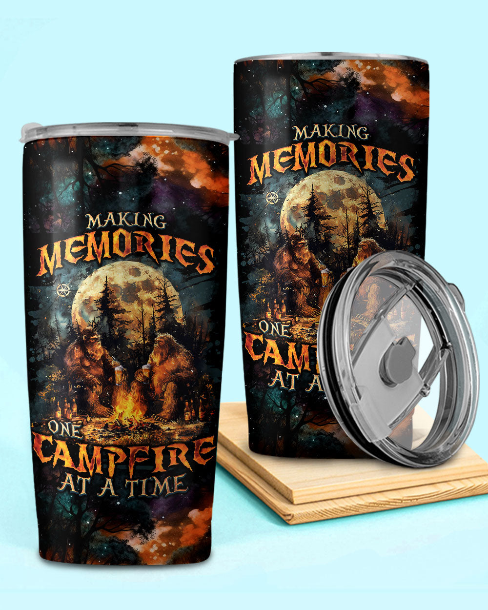 BLISSCORNERS MAKING MEMORIES ONE CAMPFIRE AT A TIME BIGFOOT TUMBLER