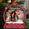 (Photo Inserted) Blisscorners Bestie Photo Ornament - Personalized Custom Acrylic Ornament