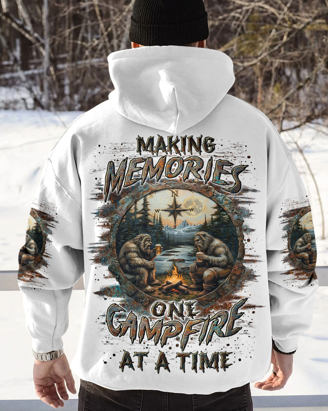 BLISSCORNERS MAKING MEMORIES ONE CAMPFIRE AT A TIME BIGFOOT ALL OVER PRINT- YHLN1012243