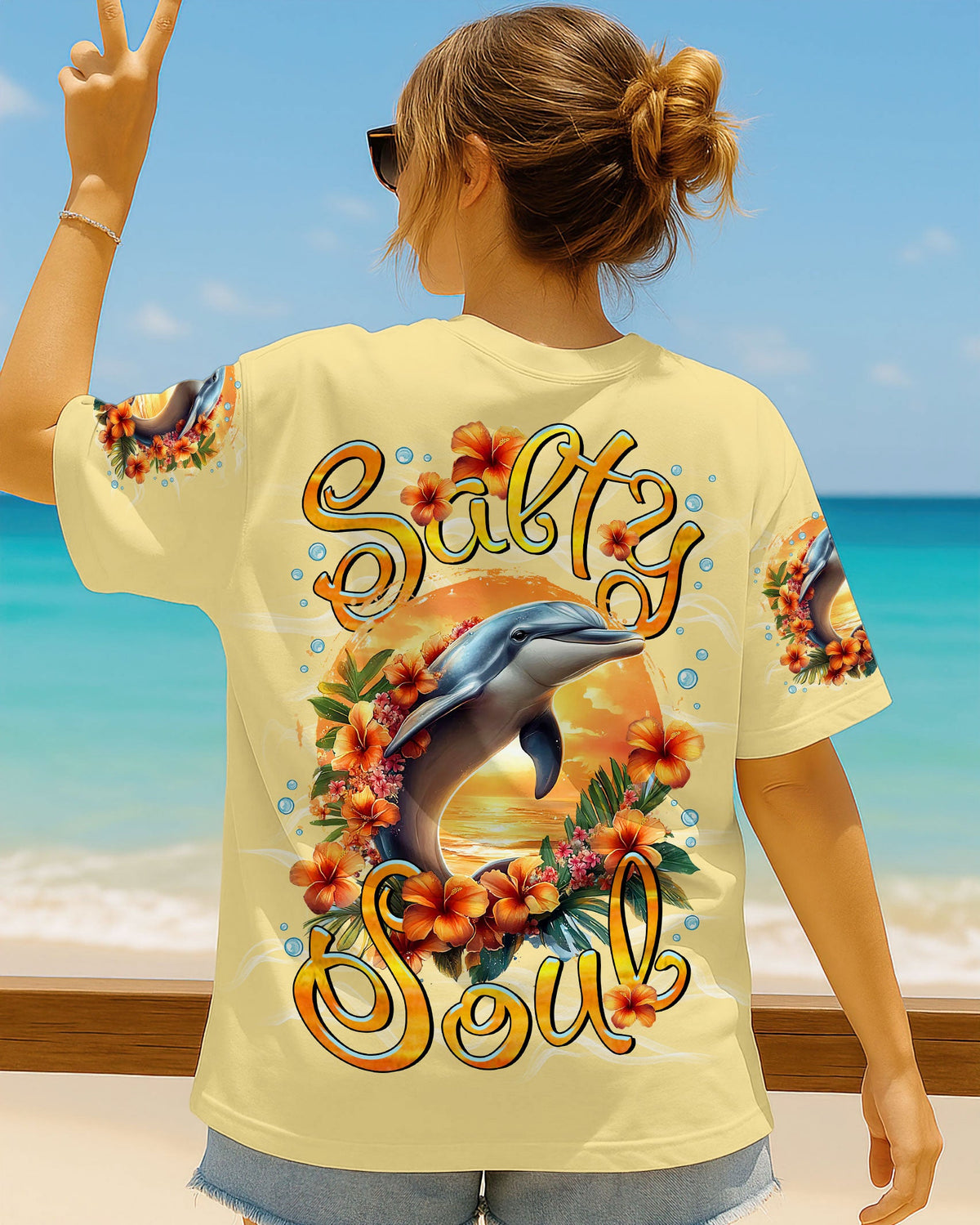 BLISSCORNERS SALTY SOUL DOLPHIN ALL OVER PRINT