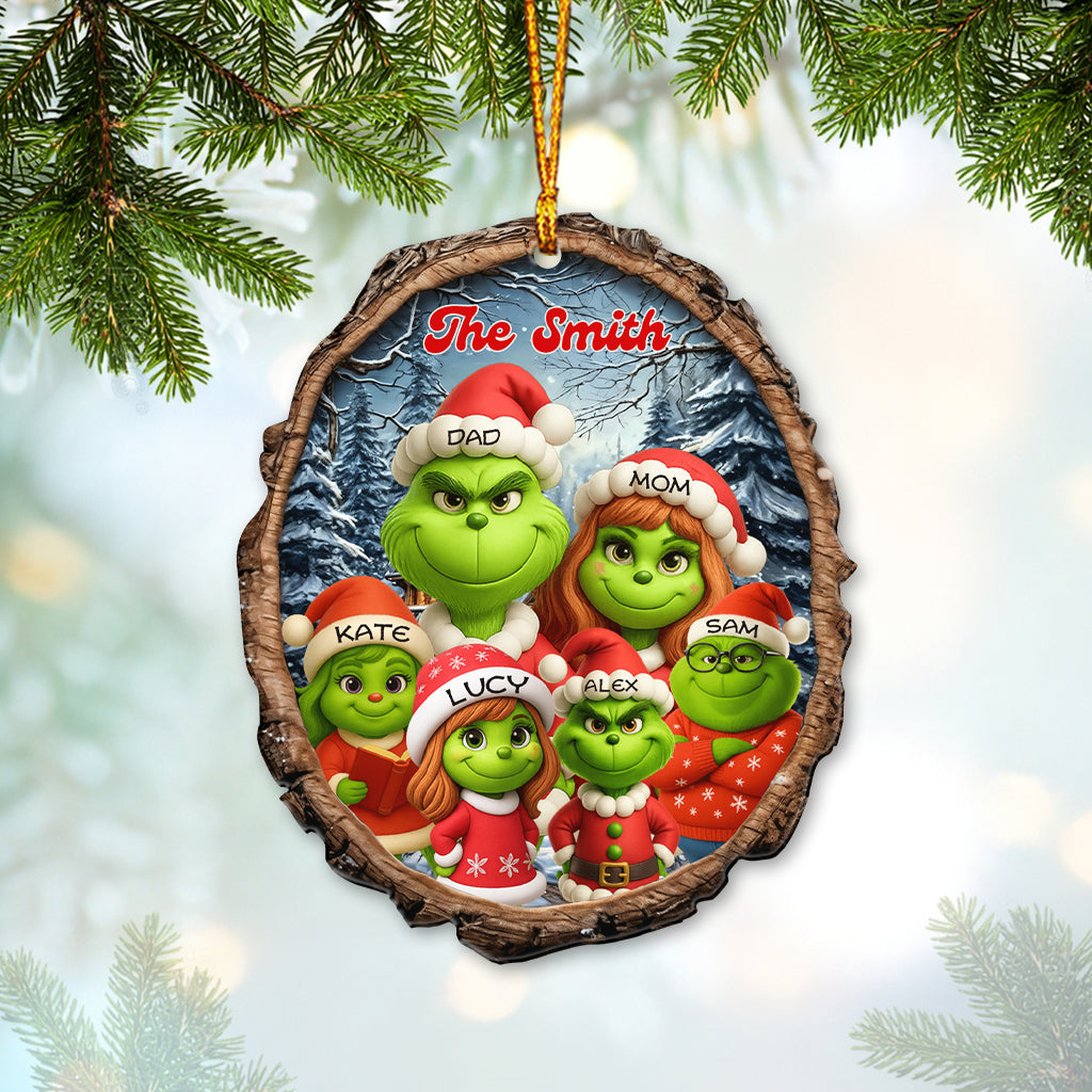 Blisscorners Family Christmas, Home Decor, Christmas Ornament, Personalized Ornament2D Flat LM2111