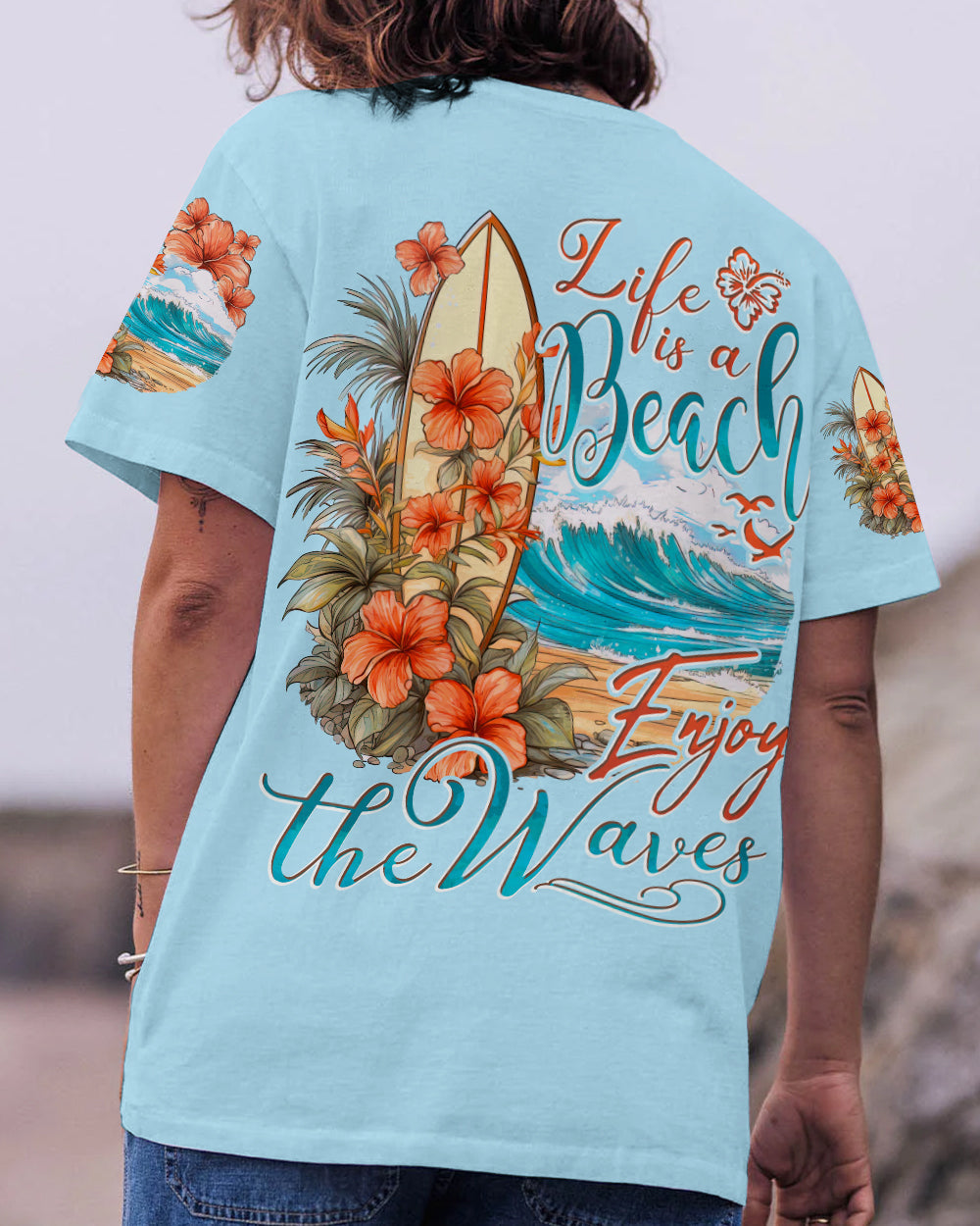 BLISSCORNERS ENJOY THE WAVES ALL OVER PRINT