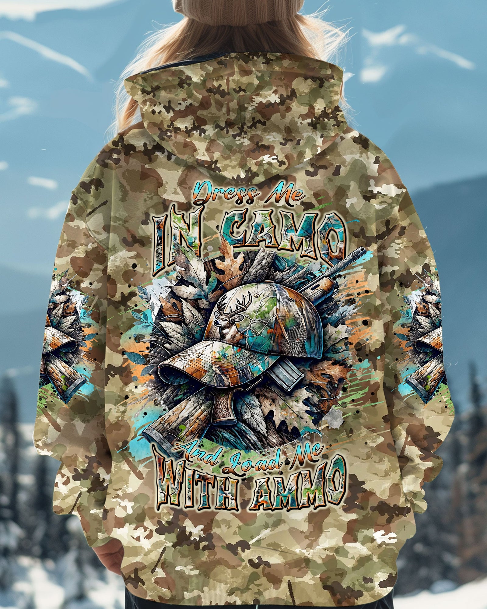 BLISSCORNERS DRESS ME IN CAMO HUNTING ALL OVER PRINT