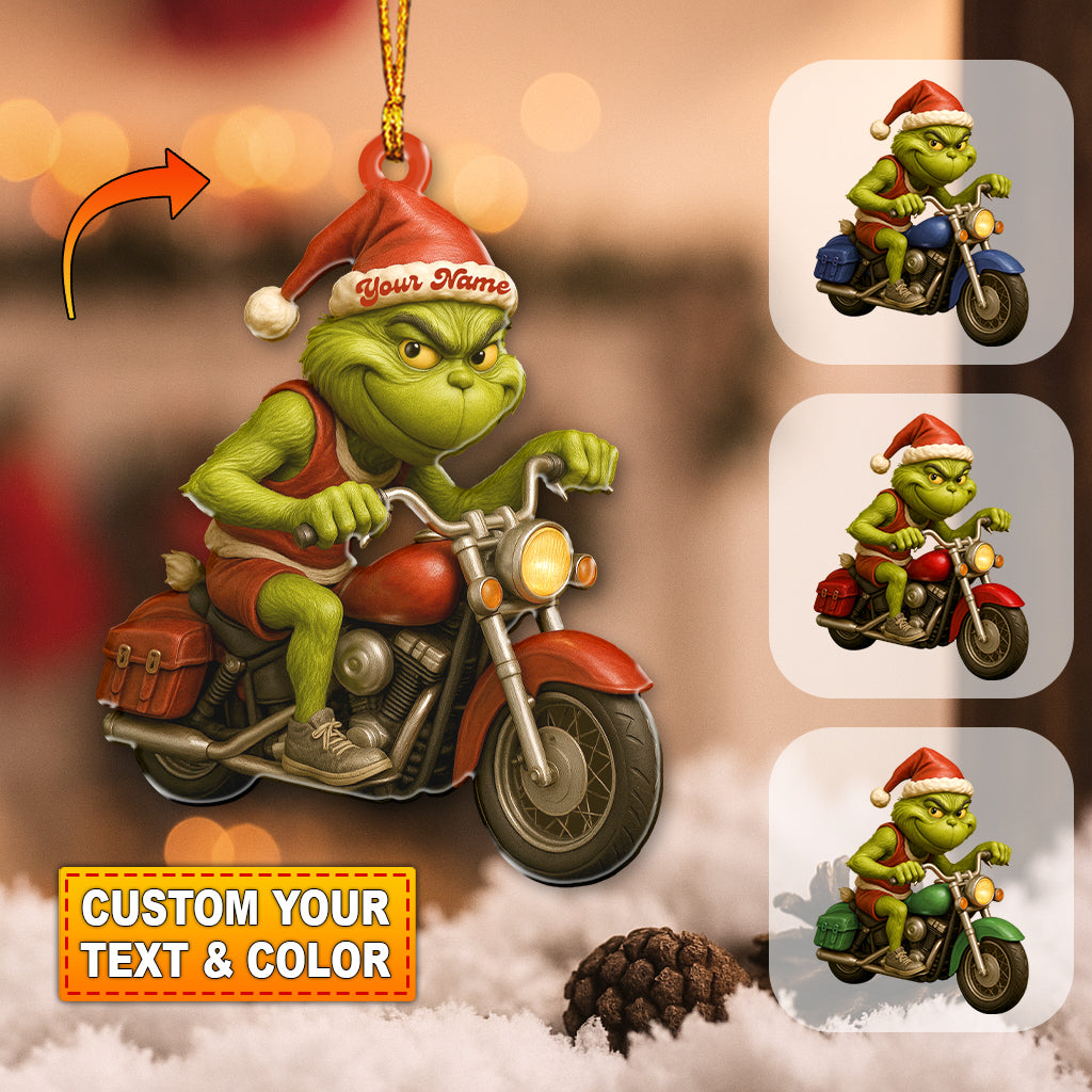 Blisscorners Racing ELF, Home Decor, Christmas Ornament, Personalized Ornament2D Flat LM2111