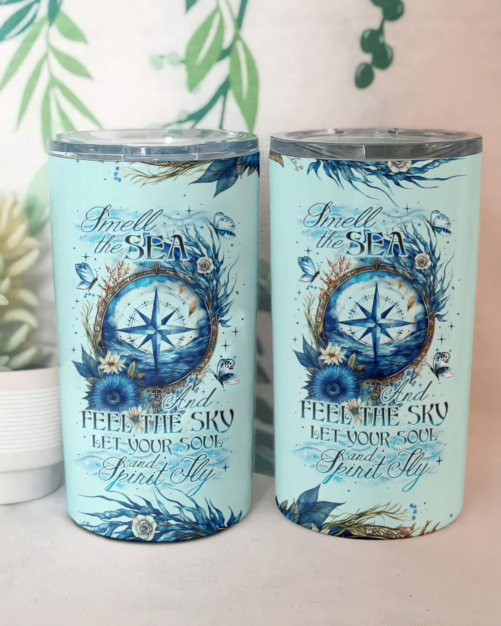 BLISSCORNERS SMELL THE SEA AND FEEL THE SKY TUMBLER