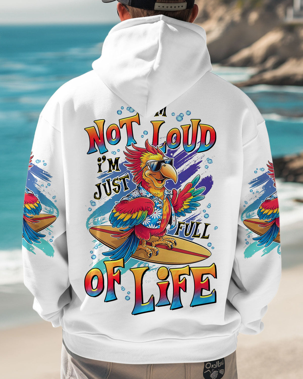 BLISSCORNERS I'M NOT LOUD PARROT ALL OVER PRINT