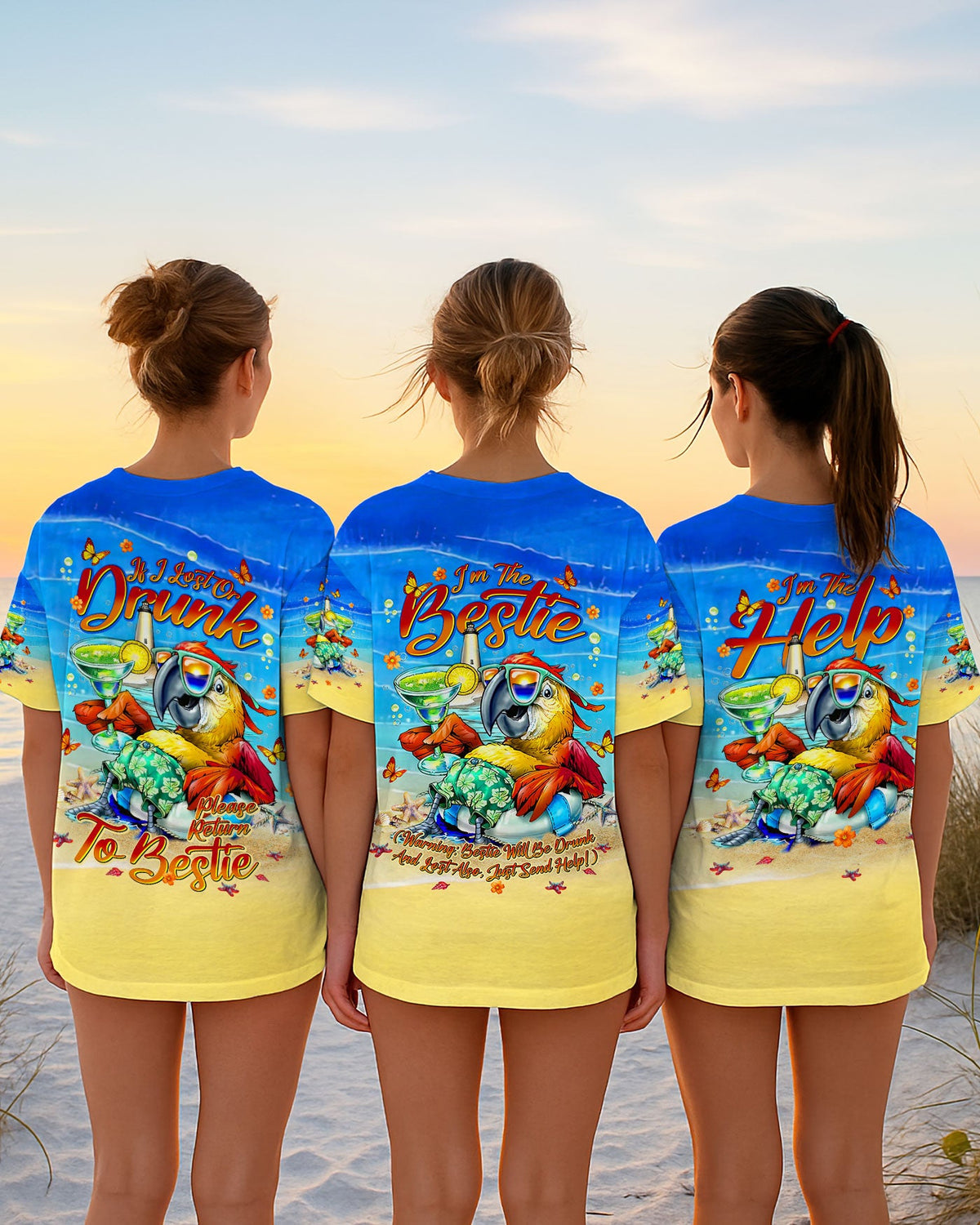BLISSCORNERS IF LOST OR DRUNK PARROT ALL OVER PRINT