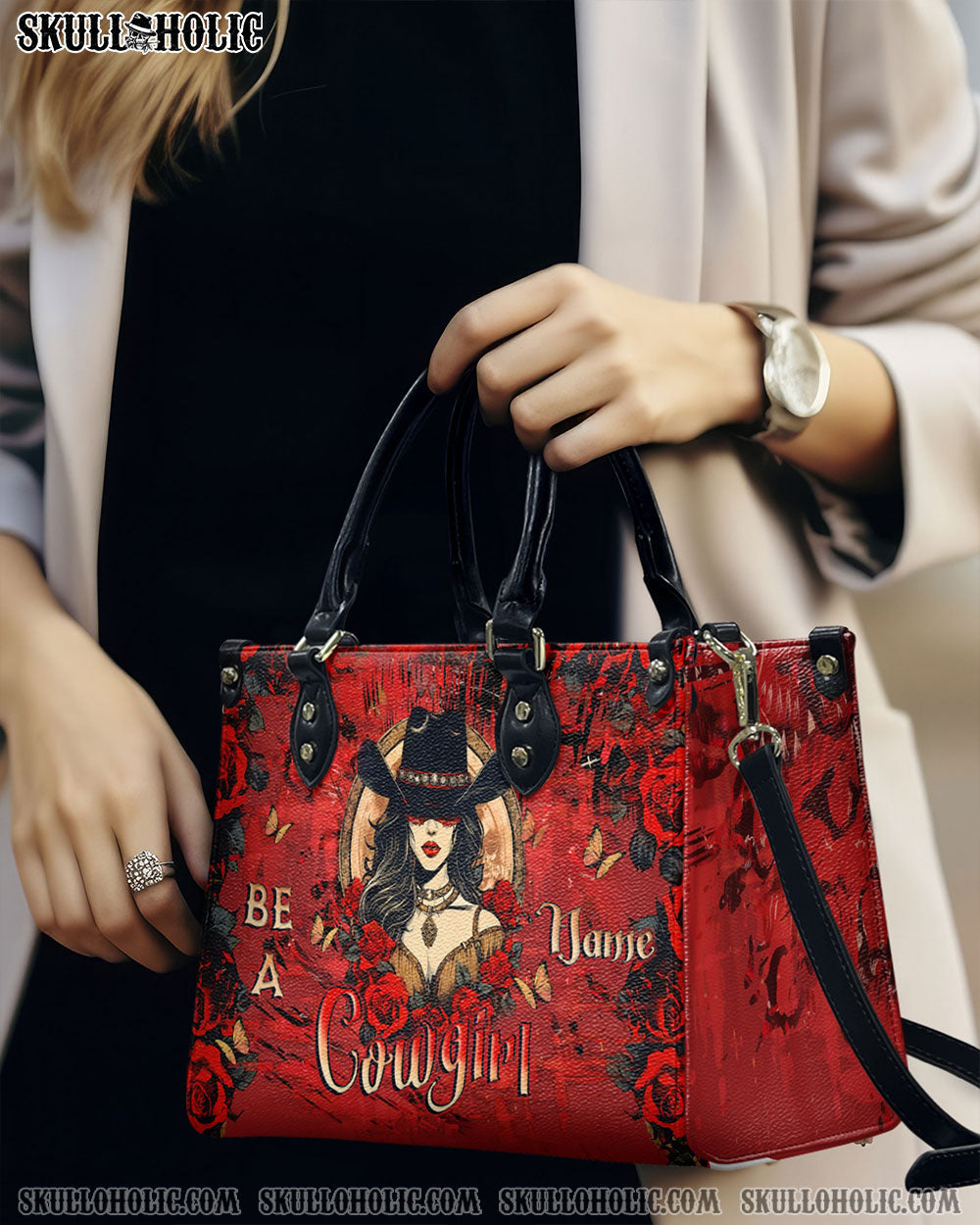 BLISSCORNERS BE A COWGIRL LEATHER HANDBAG
