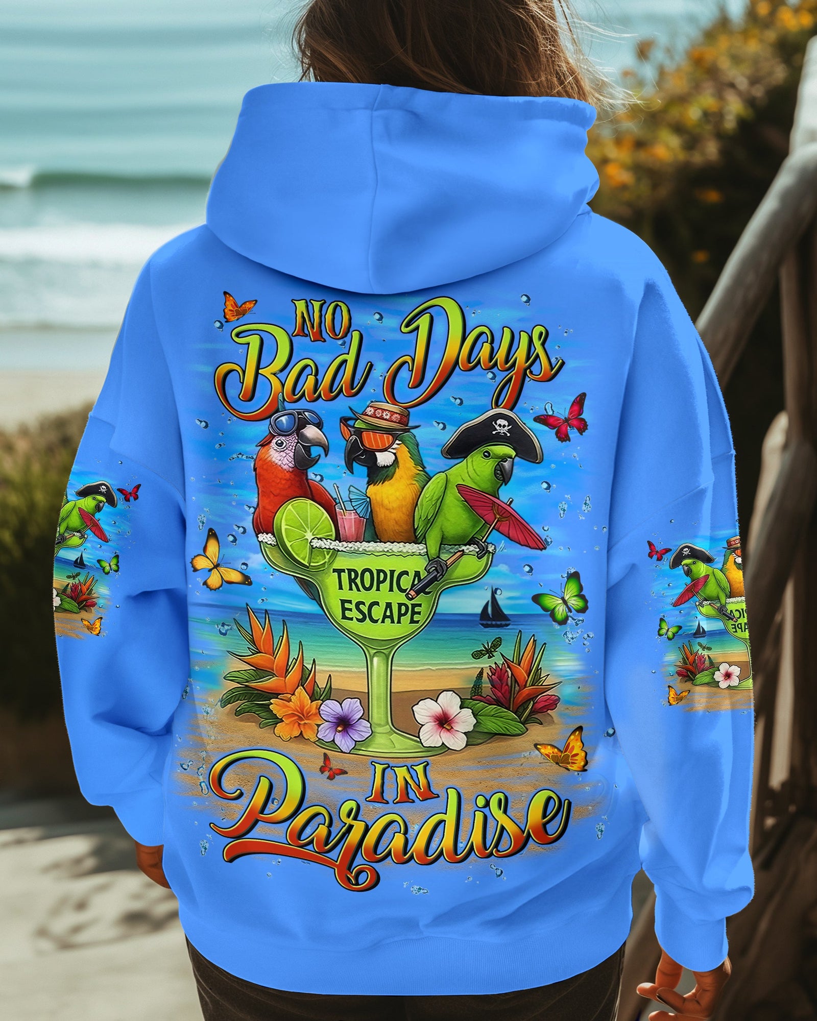 BLISSCORNERS NO BAD DAYS IN PARADISE ALL OVER PRINT