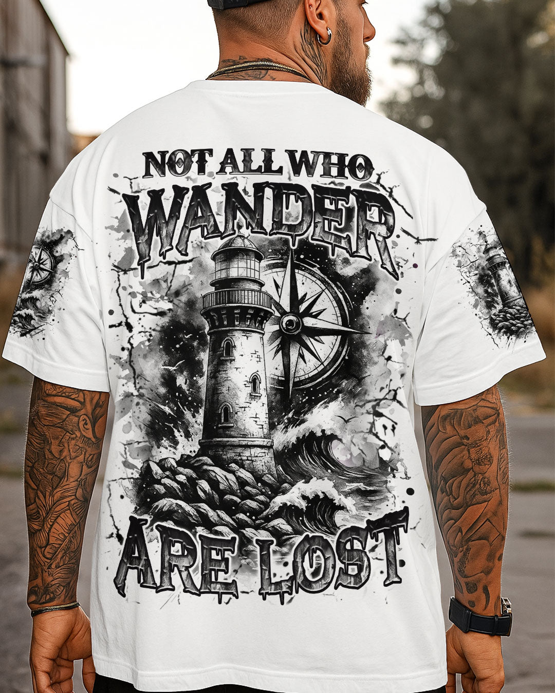 BLISSCORNERS NOT ALL WHO WANDER ARE LOST ALL OVER PRINT