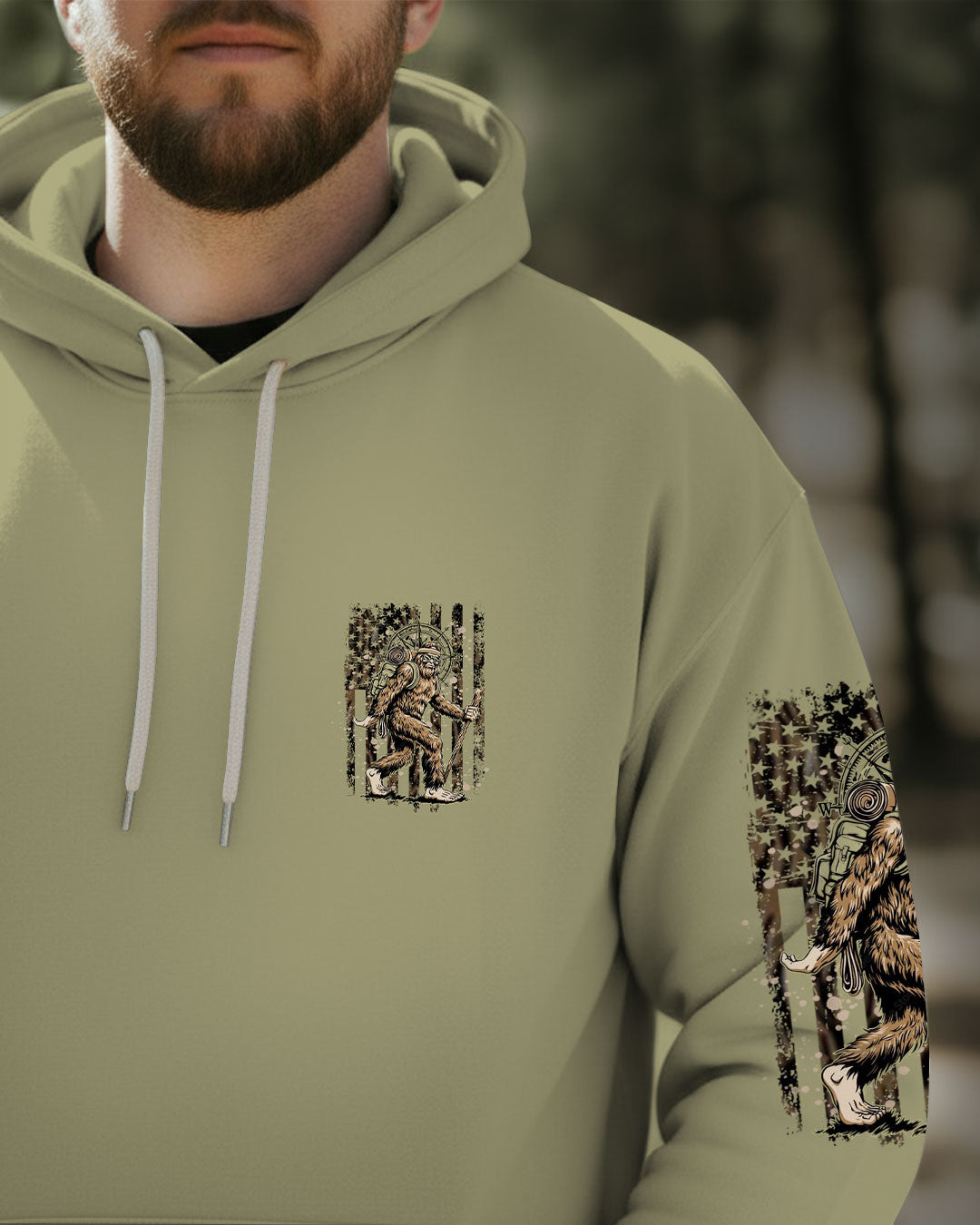 BLISSCORNERS NOT ALL WHO WANDER ARE LOST BIGFOOT ALL OVER PRINT