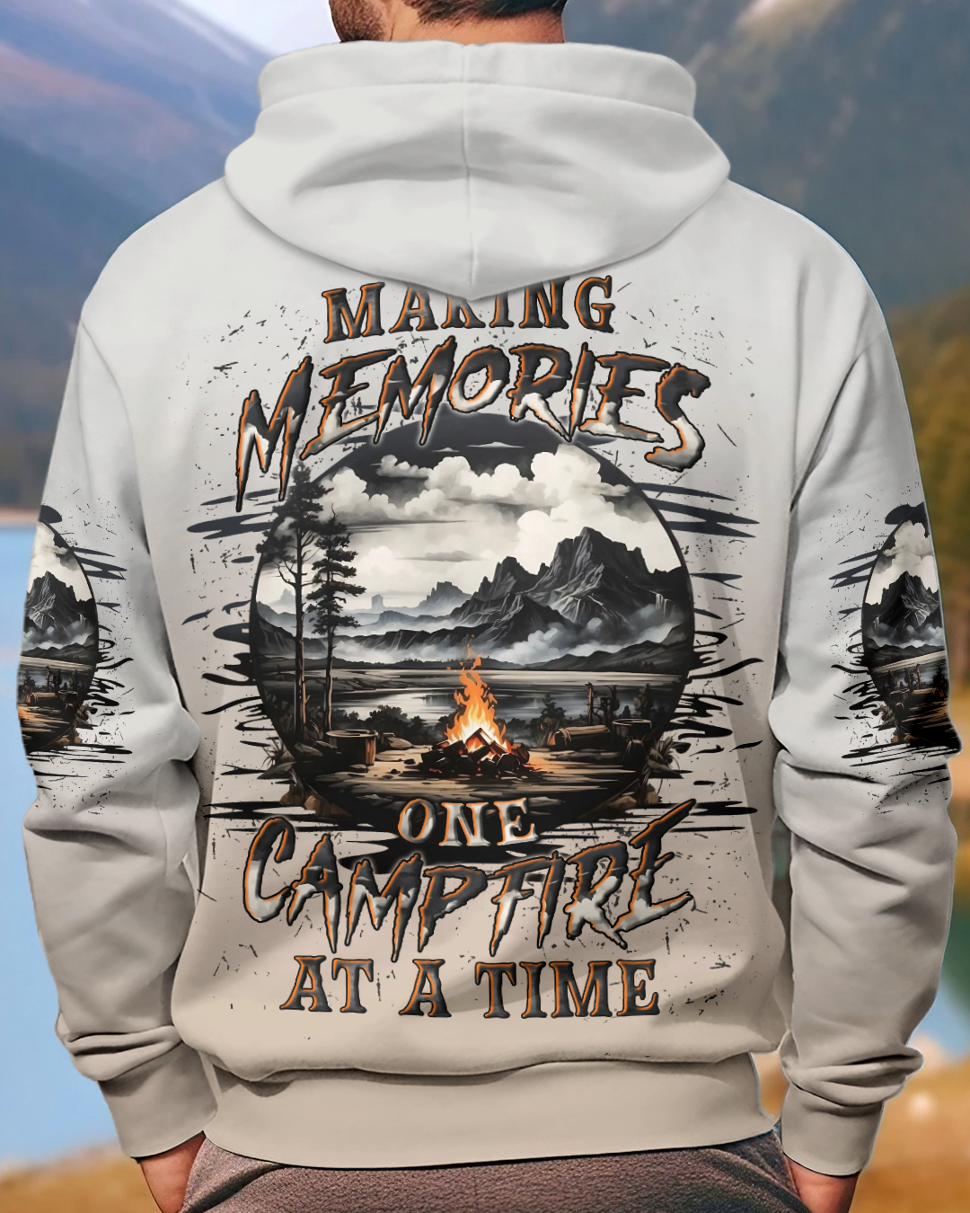 BLISSCORNERS MAKING MEMORIES ONE CAMPFIRE AT A TIME ALL OVER PRINT