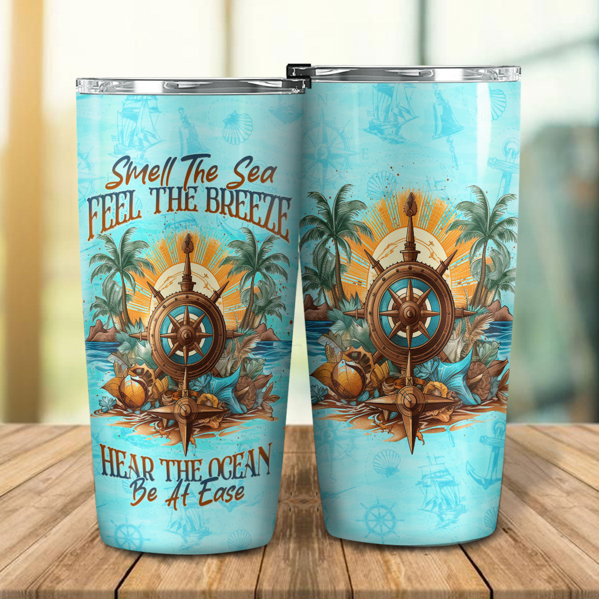 BLISSCORNERS SMELL THE SEA FEEL THE BREEZE TUMBLER