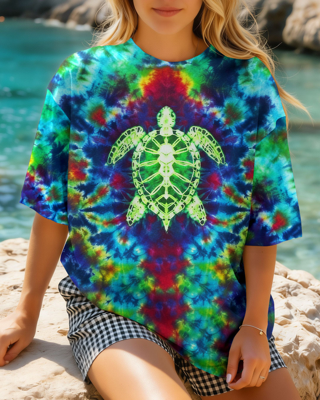 BLISSCORNERS TIE DYE TURTLE ALL OVER PRINT