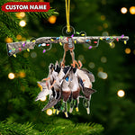 Blisscorners Personalized Duck Hunting Acrylic Christmas Ornament - Custom Name Shotgun Gift For Hunters LM0411